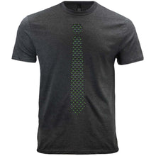 Load image into Gallery viewer, A men&#39;s gray t-shirt with an alien and UFO necktie design