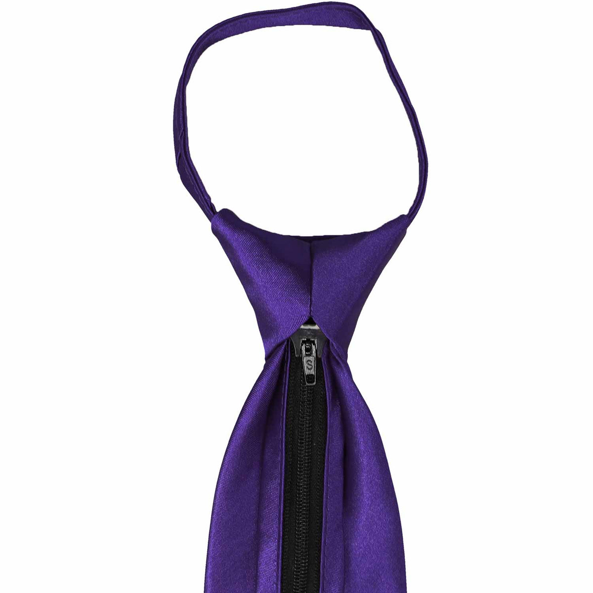 Amethyst Purple Solid Color Zipper Ties Shop at TieMart TieMart, Inc.