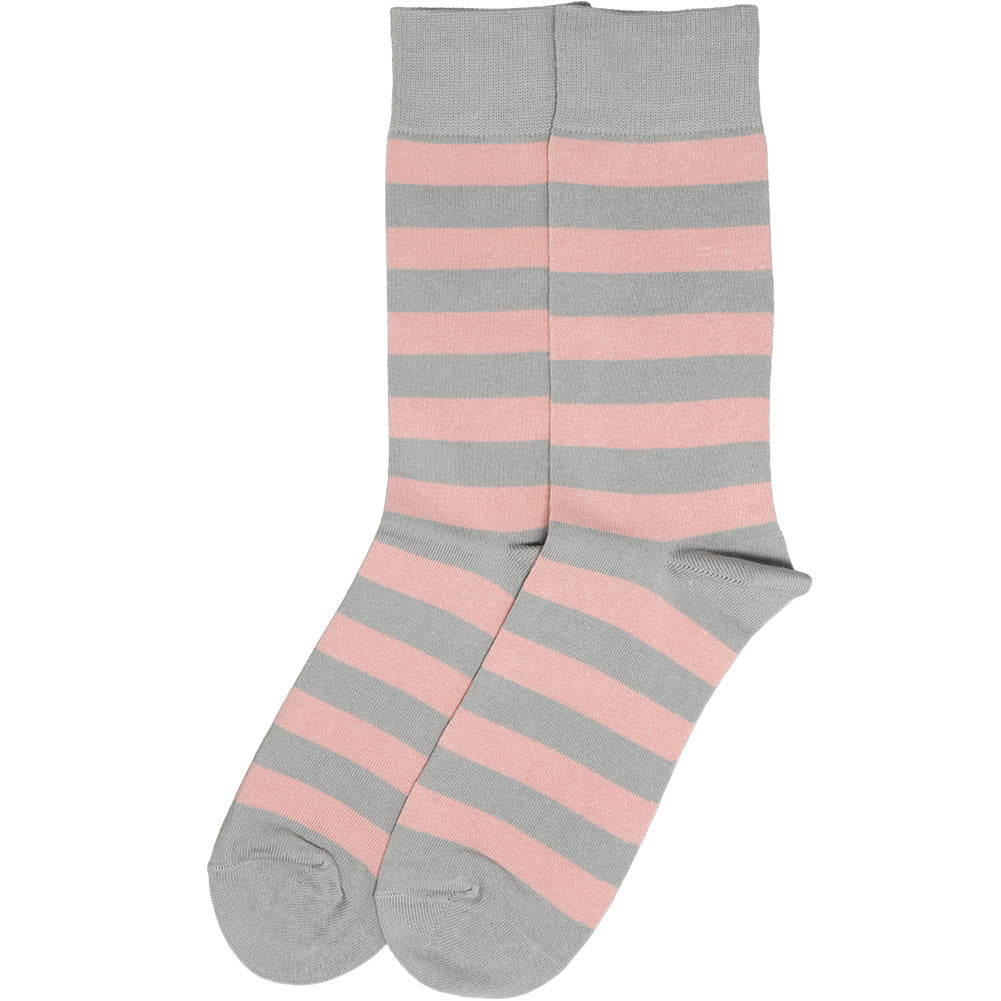 pink and grey mens dress socks Petal Flamingo Pink Gray Mustache Groomsmen Wedding Mens Dress Socks U.S. Men's Shoe Sizes 13-16