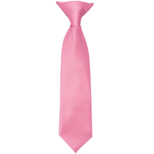 Load image into Gallery viewer, Boys&#39; Bubblegum Pink Solid Color Clip-On Tie