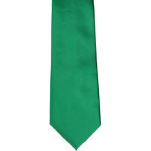 Load image into Gallery viewer, The front of a boys&#39; kelly green solid tie