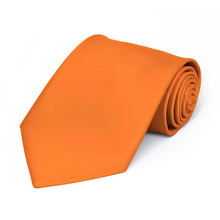 Load image into Gallery viewer, Boys&#39; Orange Premium Solid Color Tie