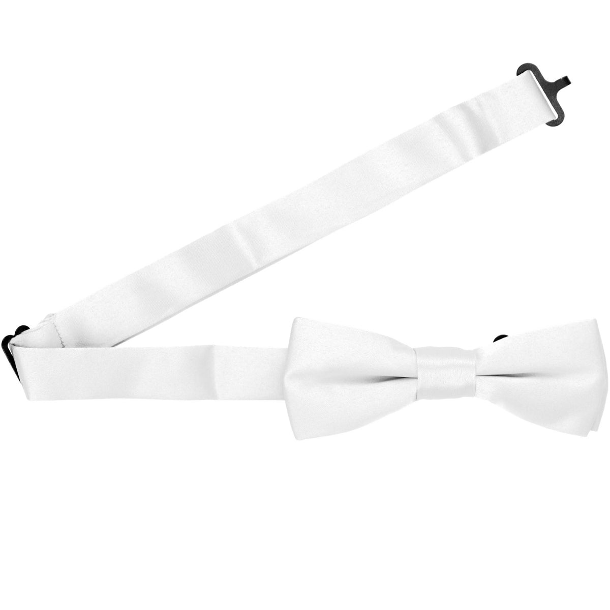Boys' White Bow Tie | Shop at TieMart – TieMart, Inc.