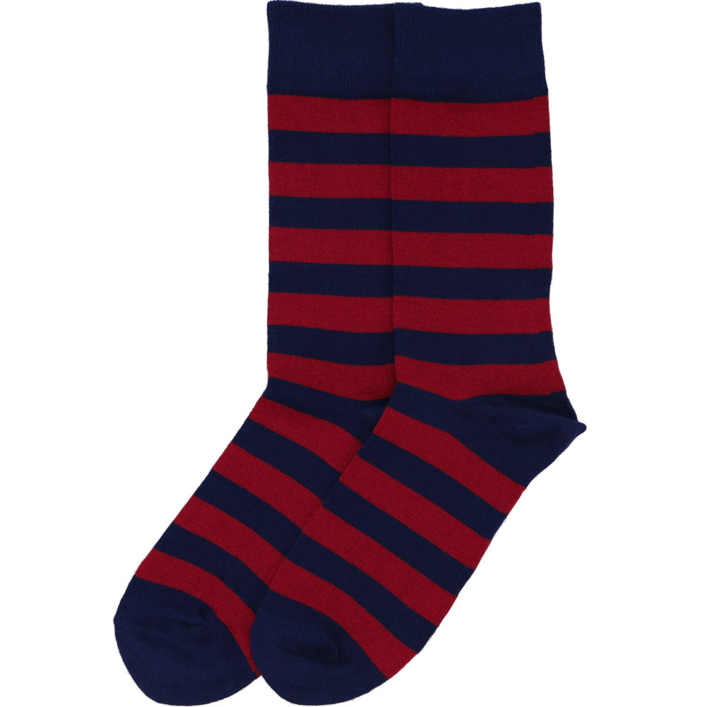 navy and burgundy dress socks Men's Burgundy and Navy Blue Striped Socks TieMart