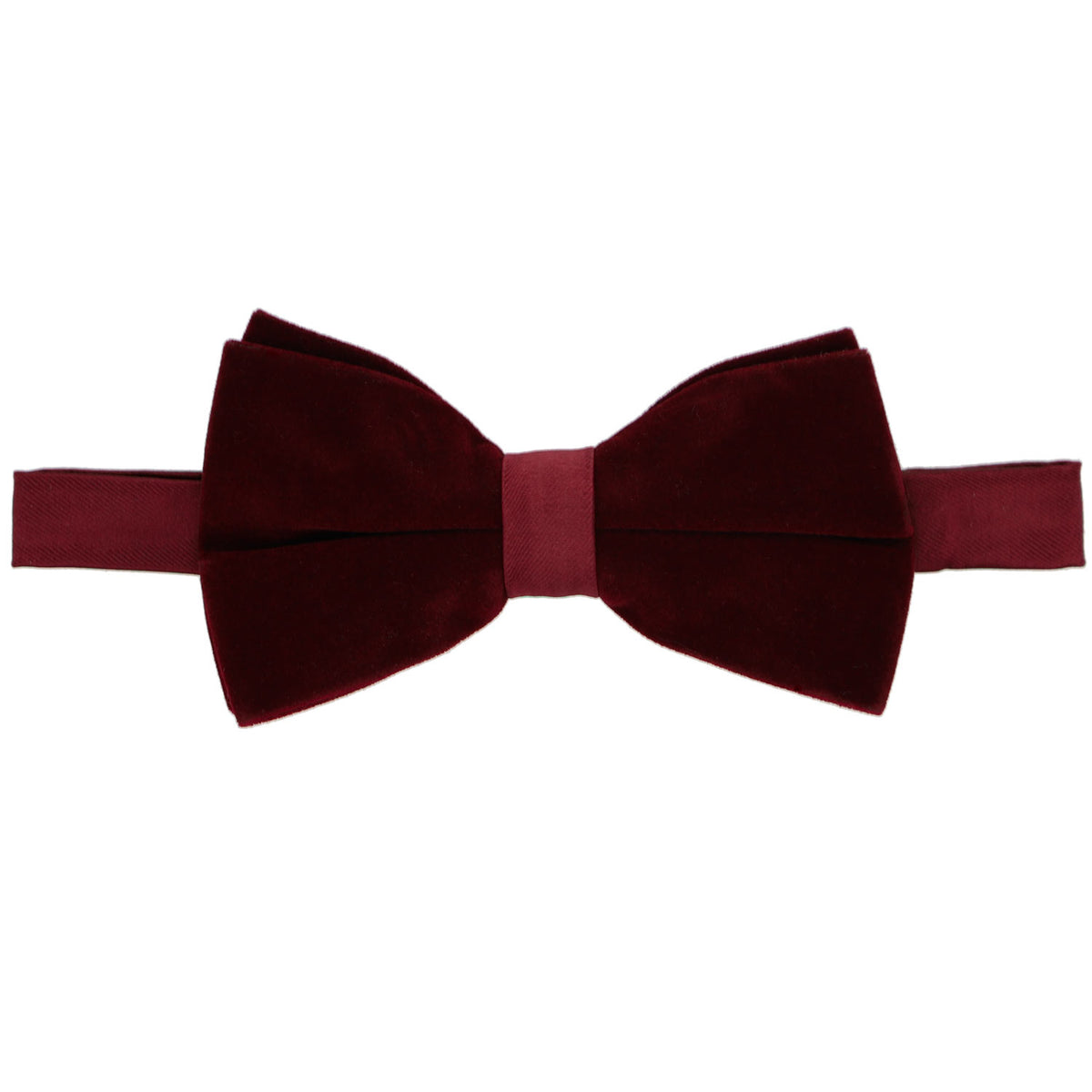 burgundy velvet tie