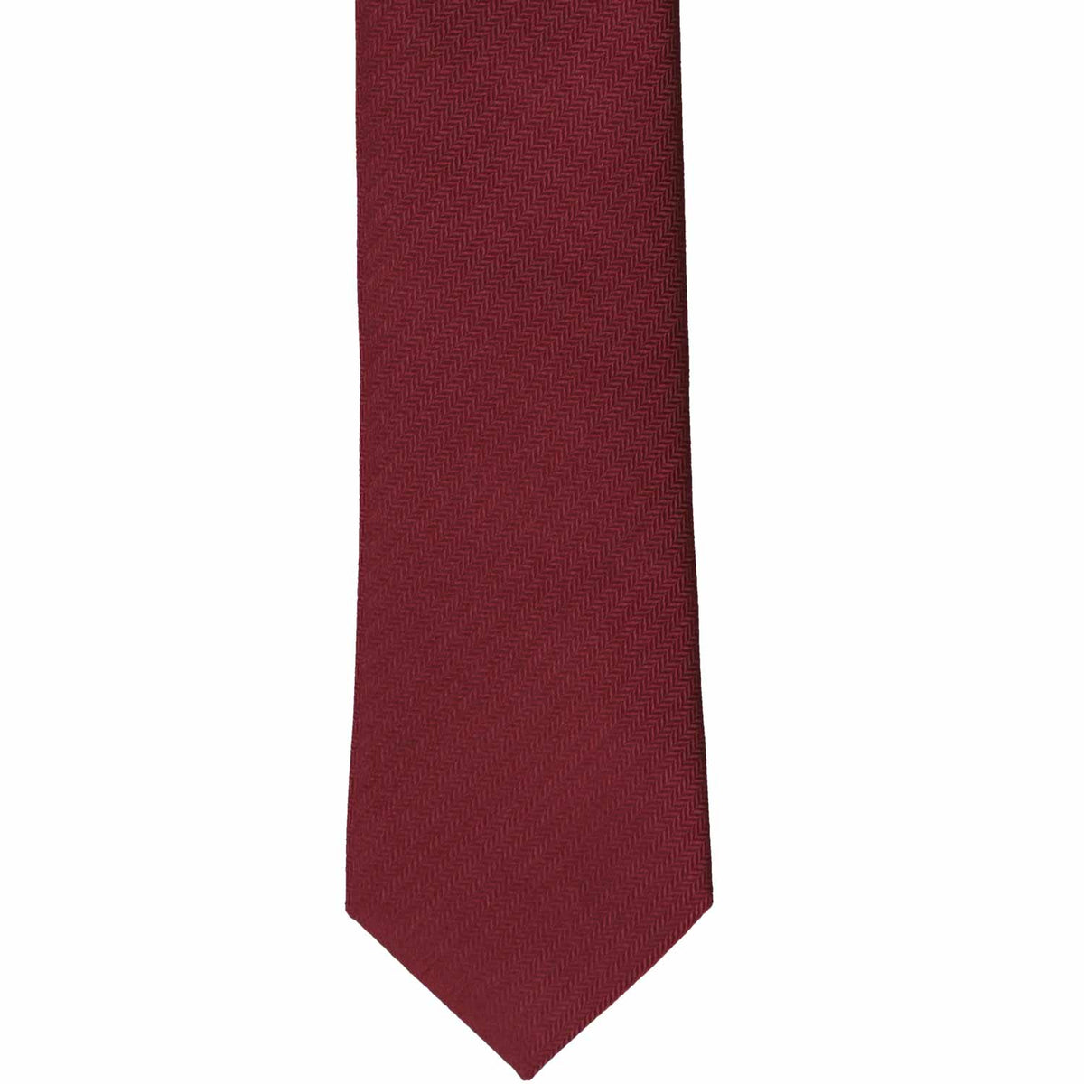 Claret Herringbone Necktie main image 0