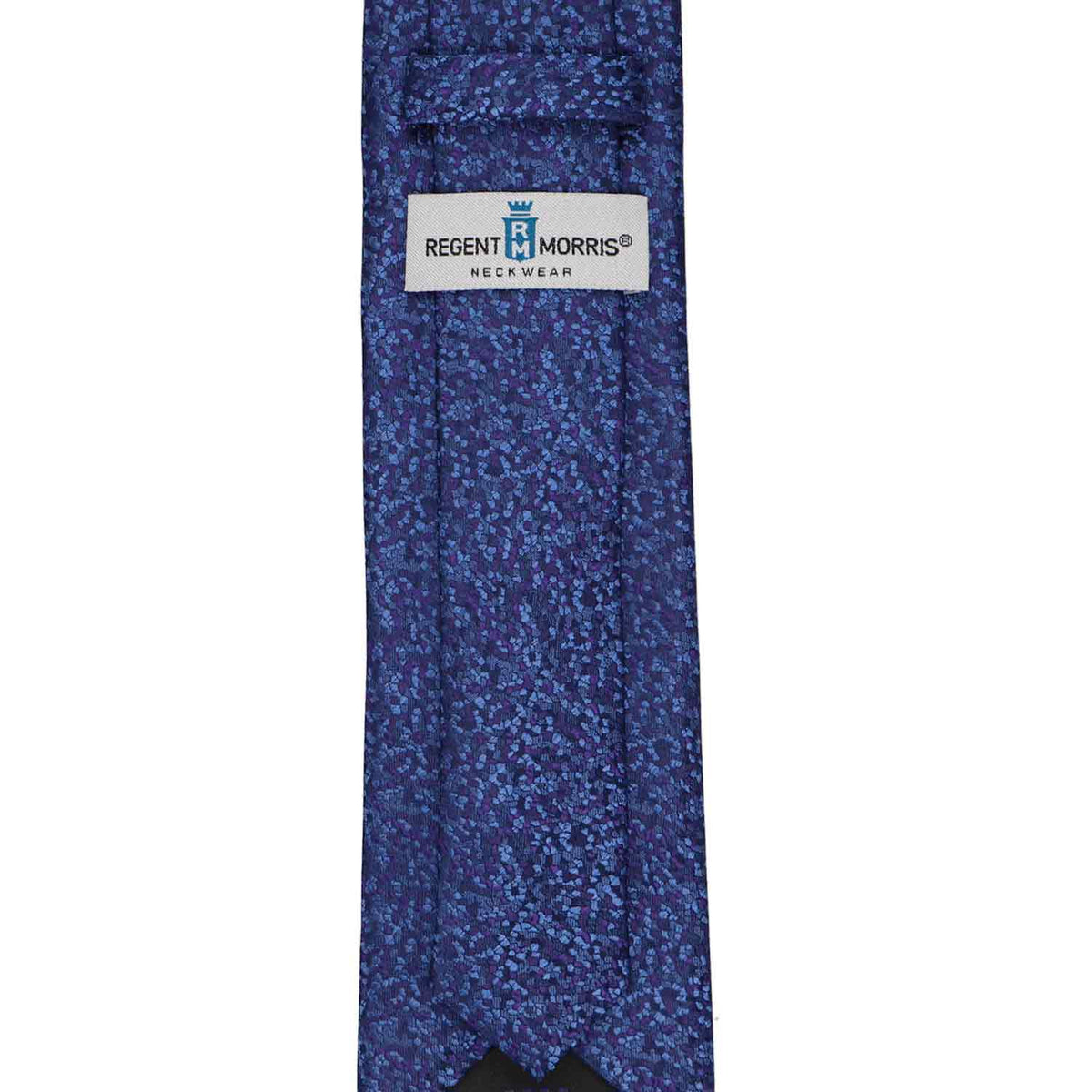 Dark Blue & Dark Purple Pebble Pattern Narrow Silk Necktie | Shop at ...