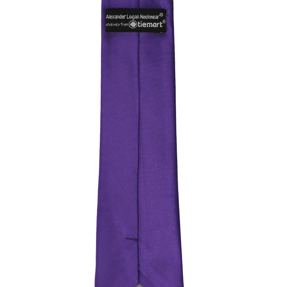 thin purple tie