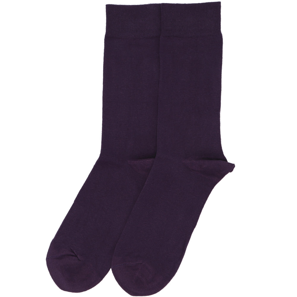 dark purple dress socks Men's Eggplant Purple Socks TieMart
