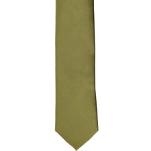 Load image into Gallery viewer, The front of a fern skinny tie, laid flat
