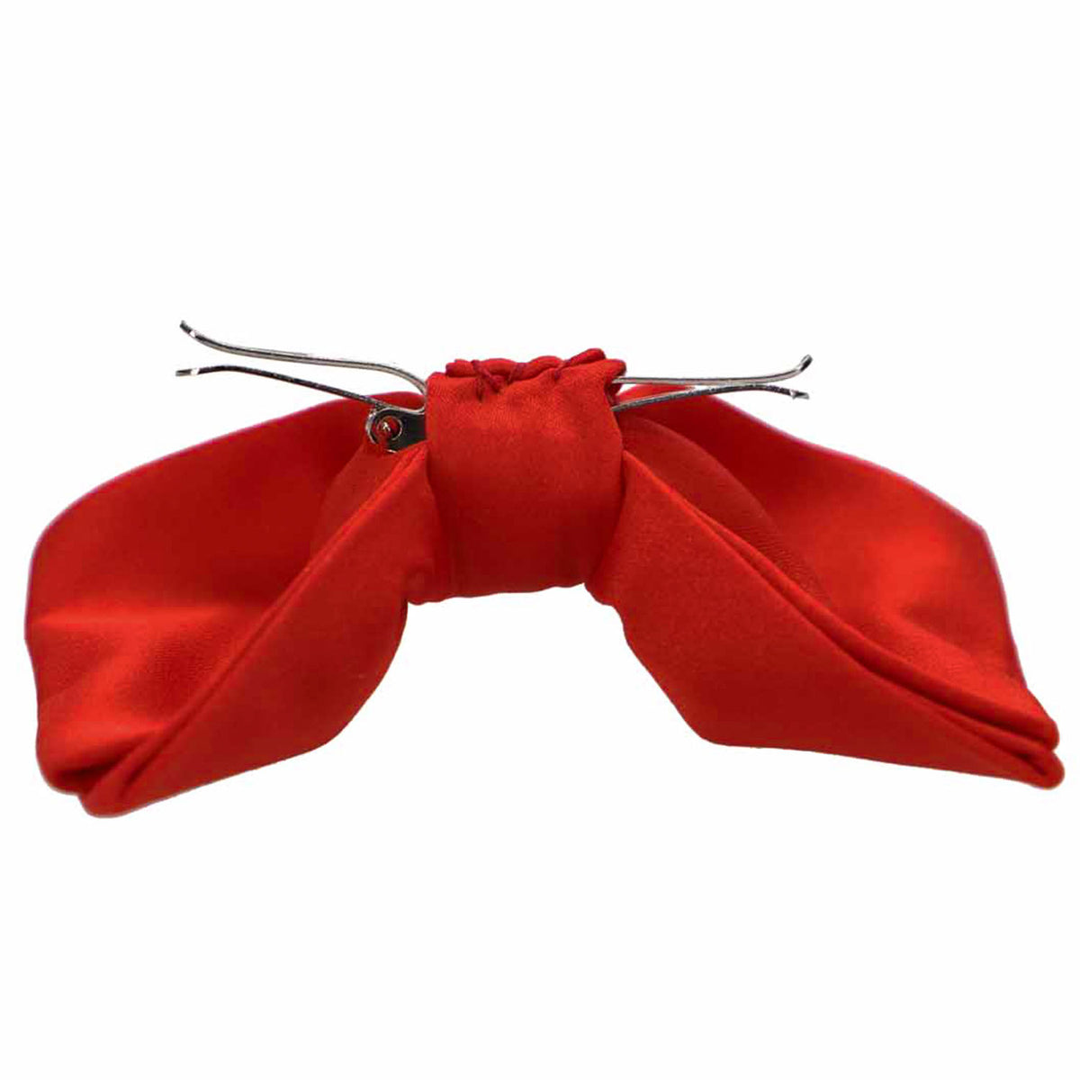 Farfallino Uomo Clip-on Rosso/bianco/nero - Per Festa, Jazz, Tuxedo, Gangster Anni '20