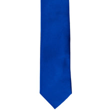 Load image into Gallery viewer, The front of a horizon blue skinny tie, laid flat
