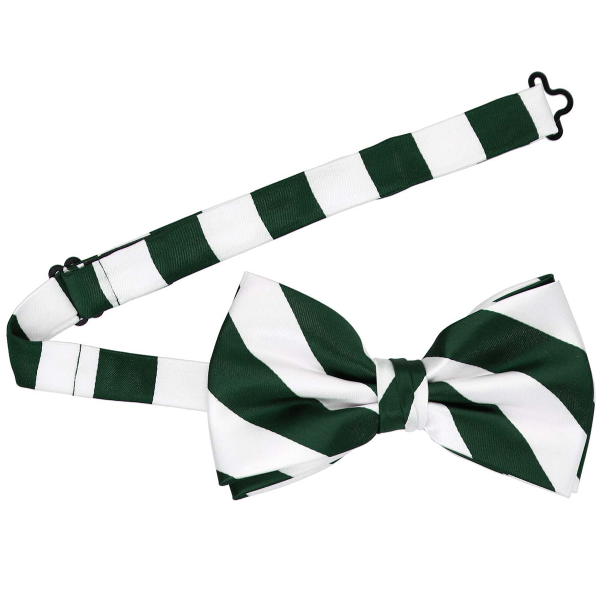 Green Striped Bow Tie Hair Clip And Brooch 2 In 1 Green Bow Hair Clip – Banella - The Concept Store main image 4