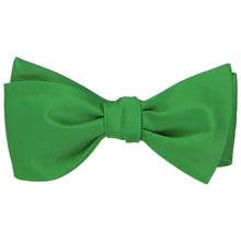 Load image into Gallery viewer, Irish green self-tie bow tie, tied