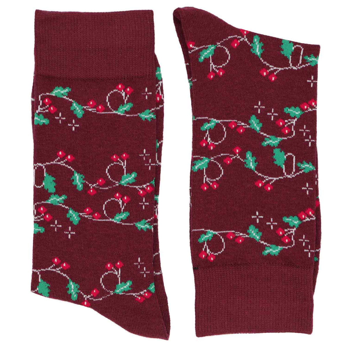 white christmas dresses Men's Holiday Sweater Socks main image 1