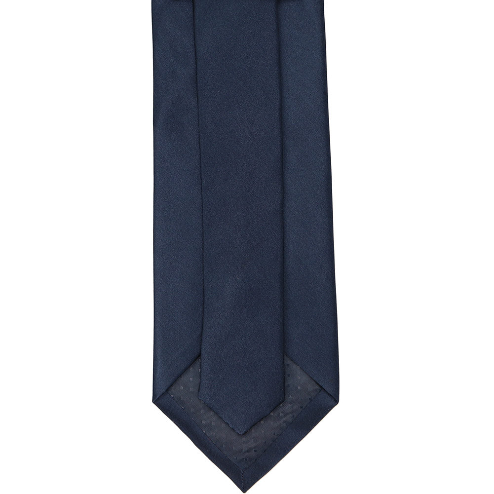 Navy Blue Silk Extra Long Necktie | Shop at TieMart – TieMart, Inc.