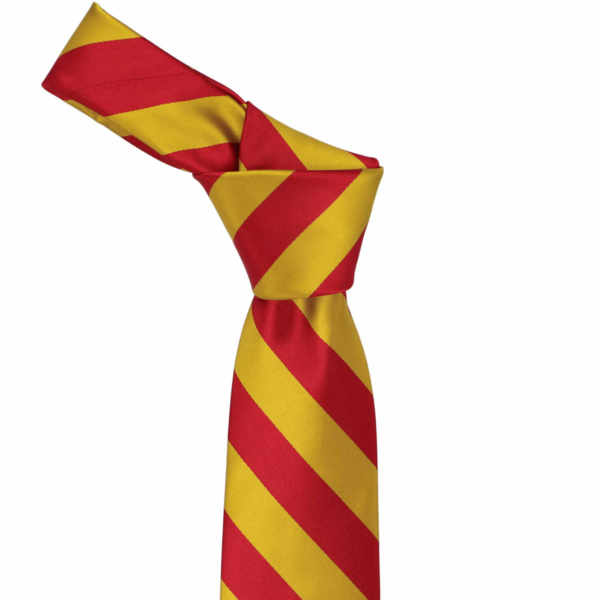 Red and Gold Striped Tie | Shop at TieMart – TieMart, Inc.