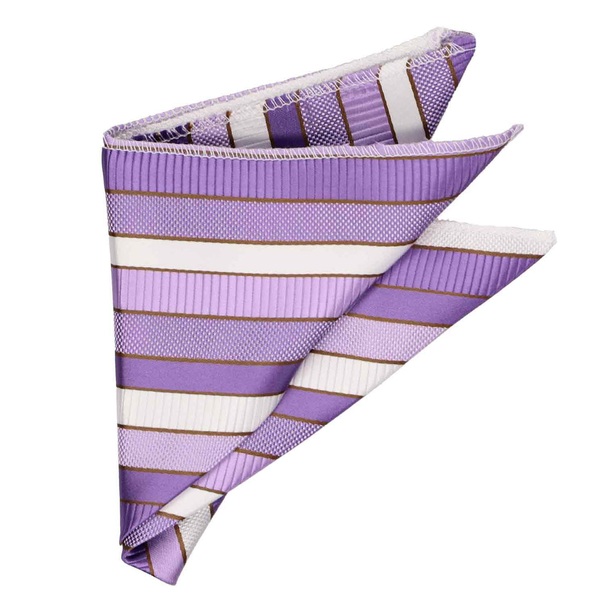 Bright Coral And Gray Striped Pocket Square | Shop At