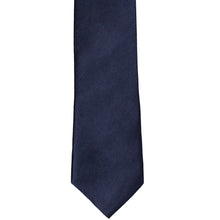 Load image into Gallery viewer, The front of a twilight blue slim tie, laid flat