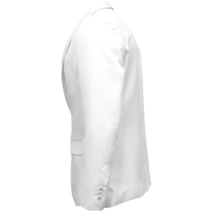 The side of a white dinner jacket