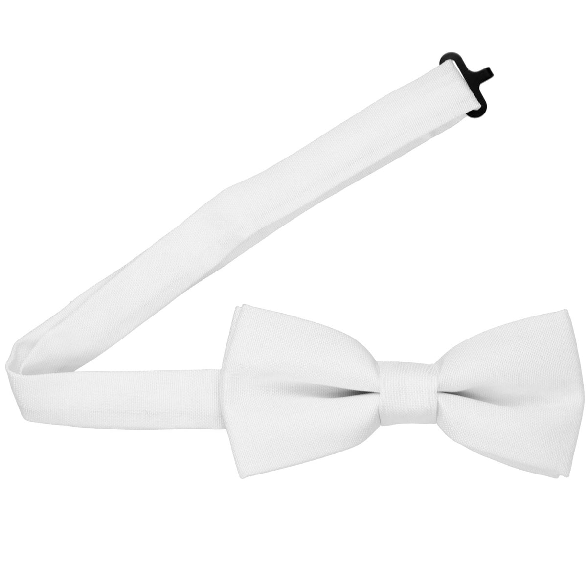 white-matte-bow-tie-