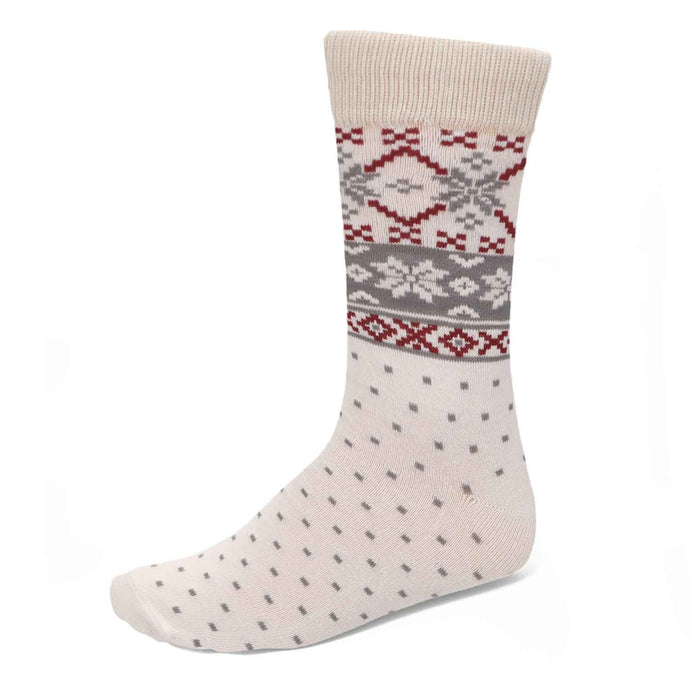 Men's winter fair isle themed socks