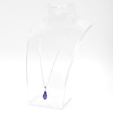 Load image into Gallery viewer, Amethyst Purple Briolette Crystal Necklace
