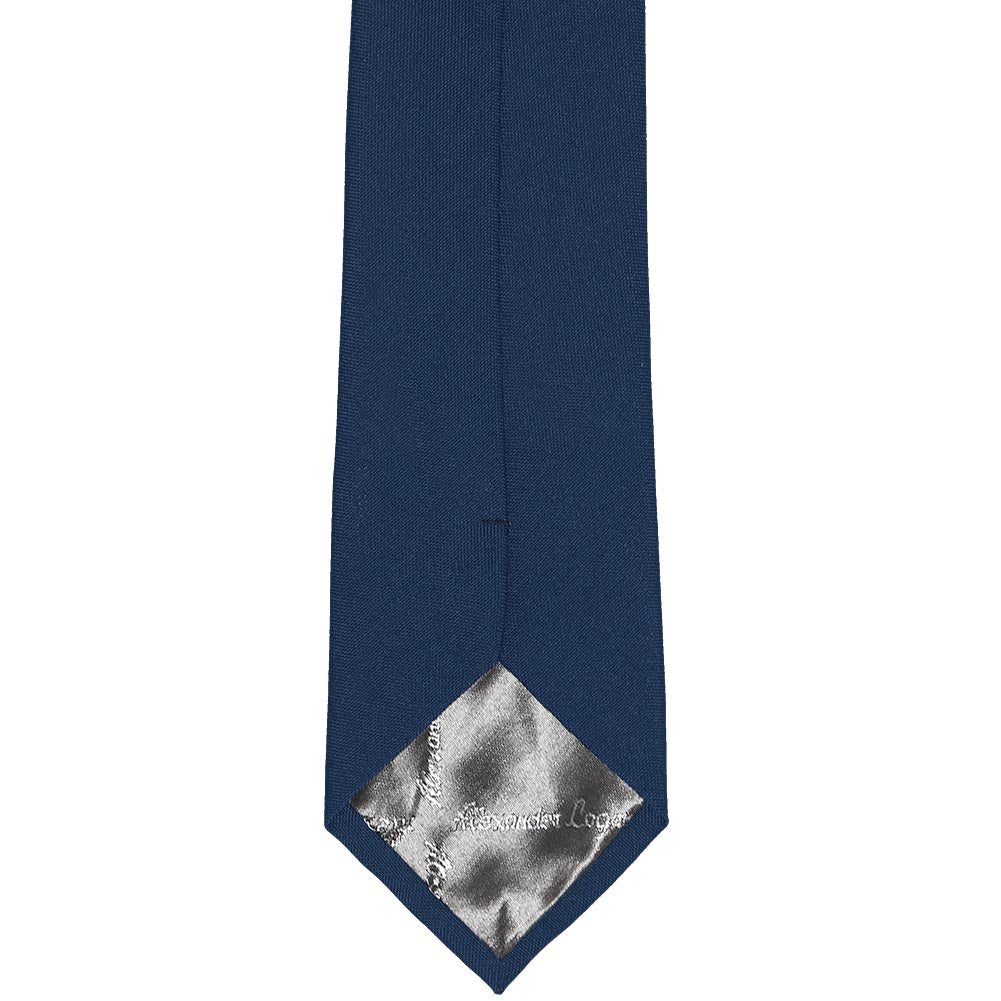 matte blue tie