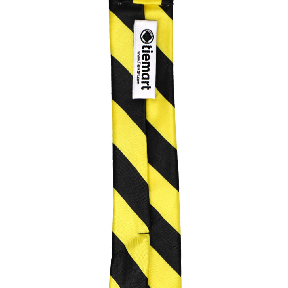 Yellow and Black Striped Skinny Tie, 2" Width Shop at TieMart
