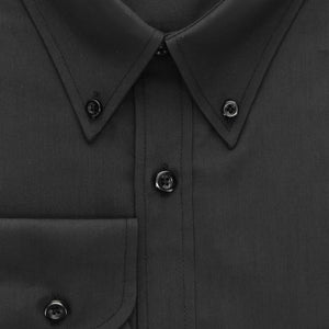 Black Staff Dress Shirt close up view