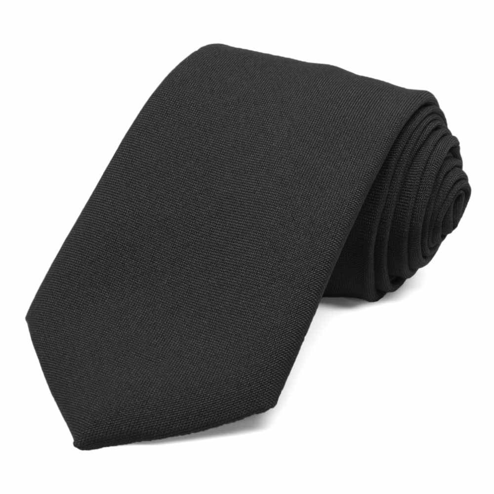 Men's Black Uniform Necktie