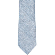 Load image into Gallery viewer, Flat front view of a blue textured tie