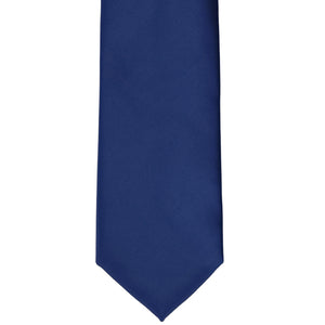 Front view blue velvet tie