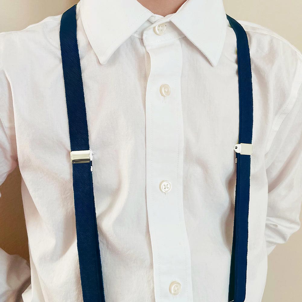 navy blue dress suspenders Men's Navy Blue Suspenders