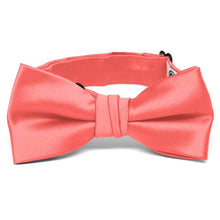 Load image into Gallery viewer, Boys&#39; Bright Coral Premium Bow Tie