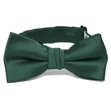 Load image into Gallery viewer, Boys&#39; Hunter Green Premium Bow Tie