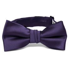 Load image into Gallery viewer, Boys&#39; Lapis Purple Premium Bow Tie