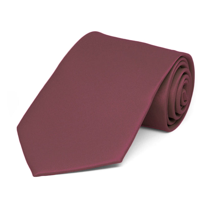 Boys' Merlot Solid Color Necktie