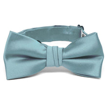 Load image into Gallery viewer, Boys&#39; Mystic Blue Premium Bow Tie