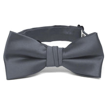Load image into Gallery viewer, Boys&#39; Pewter Premium Bow Tie