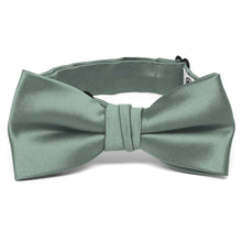 Load image into Gallery viewer, Boys&#39; Stormy Gray Premium Bow Tie