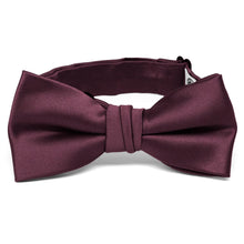 Load image into Gallery viewer, Boys&#39; Wine Premium Bow Tie