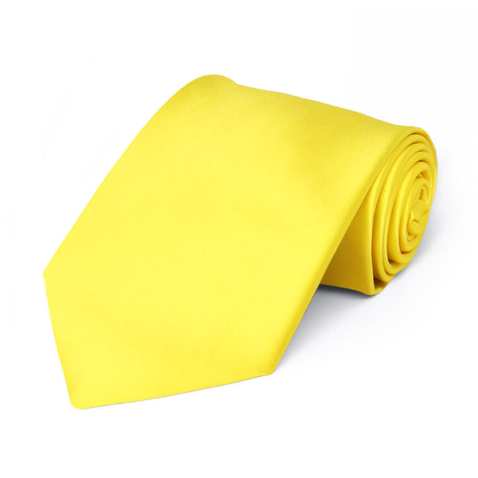 Boys' Yellow Premium Solid Color Tie