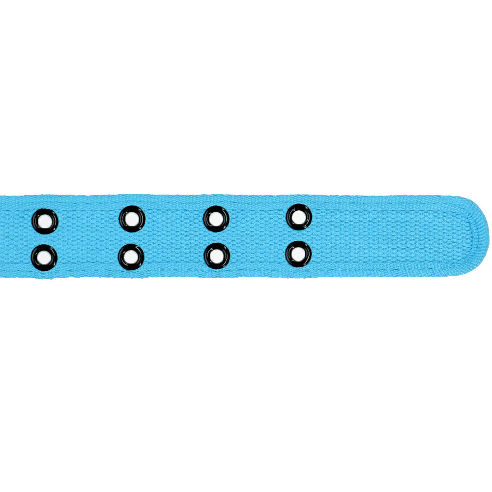 Bright Blue Double Grommet Belt Shop at TieMart TieMart, Inc.