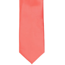 Load image into Gallery viewer, Front view bright coral tie