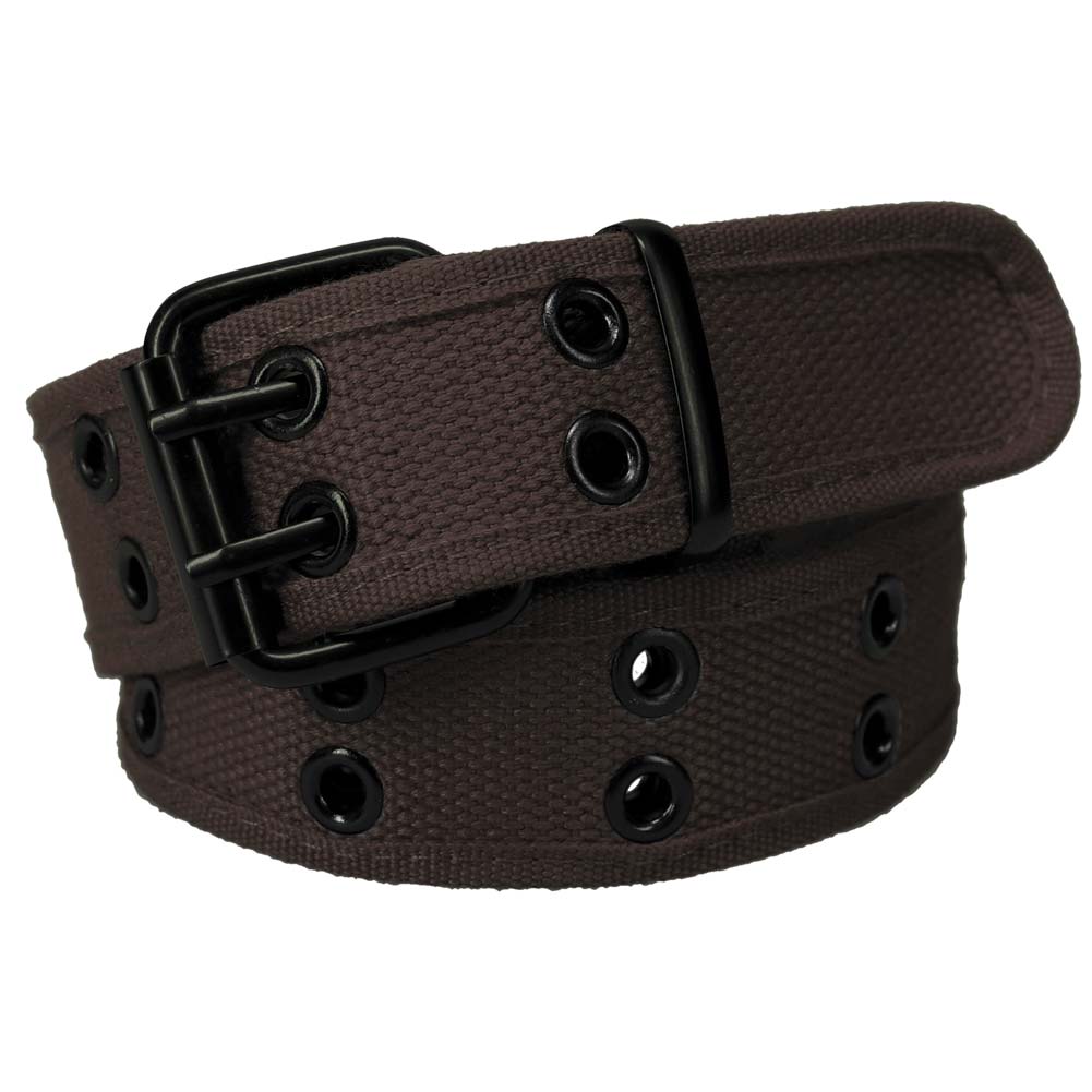 Brown Double Grommet Belt | Shop at TieMart – TieMart, Inc