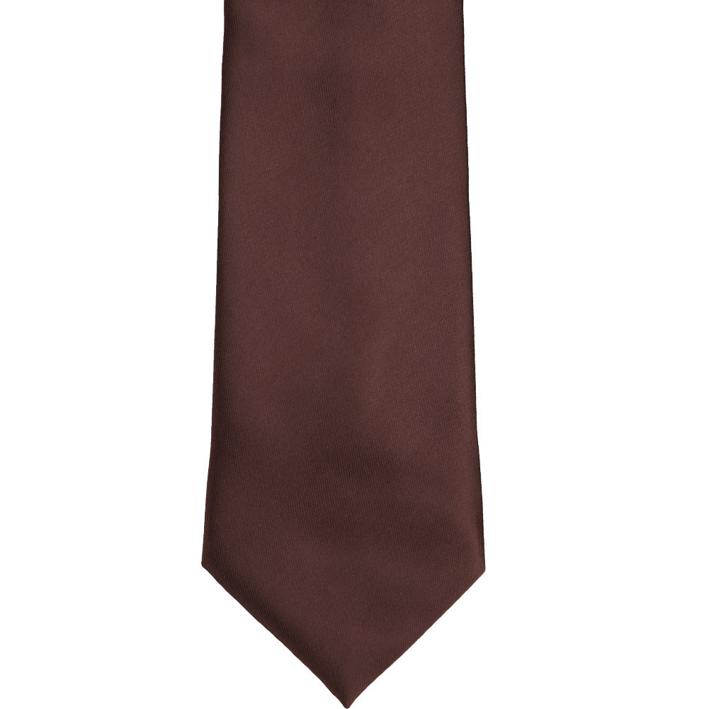 solid brown tie