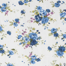 Load image into Gallery viewer, Dusty blue floral fabric