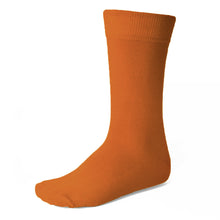 Load image into Gallery viewer, Men&#39;s burnt orange dress sock