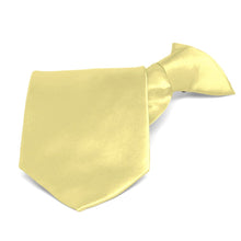 Load image into Gallery viewer, Butter Yellow Solid Color Clip-On Tie